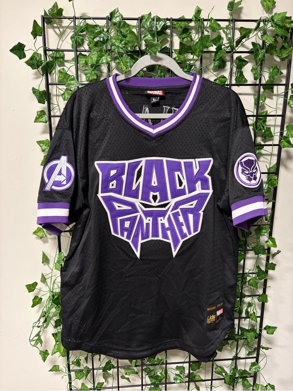 Marvel Black Panther Mesh Jersey - Black & Purple